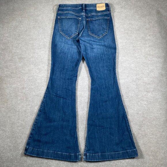 Hollister Denim Jeans Womens Size 5 Flare Hi-Rise - Picture 4 of 11
